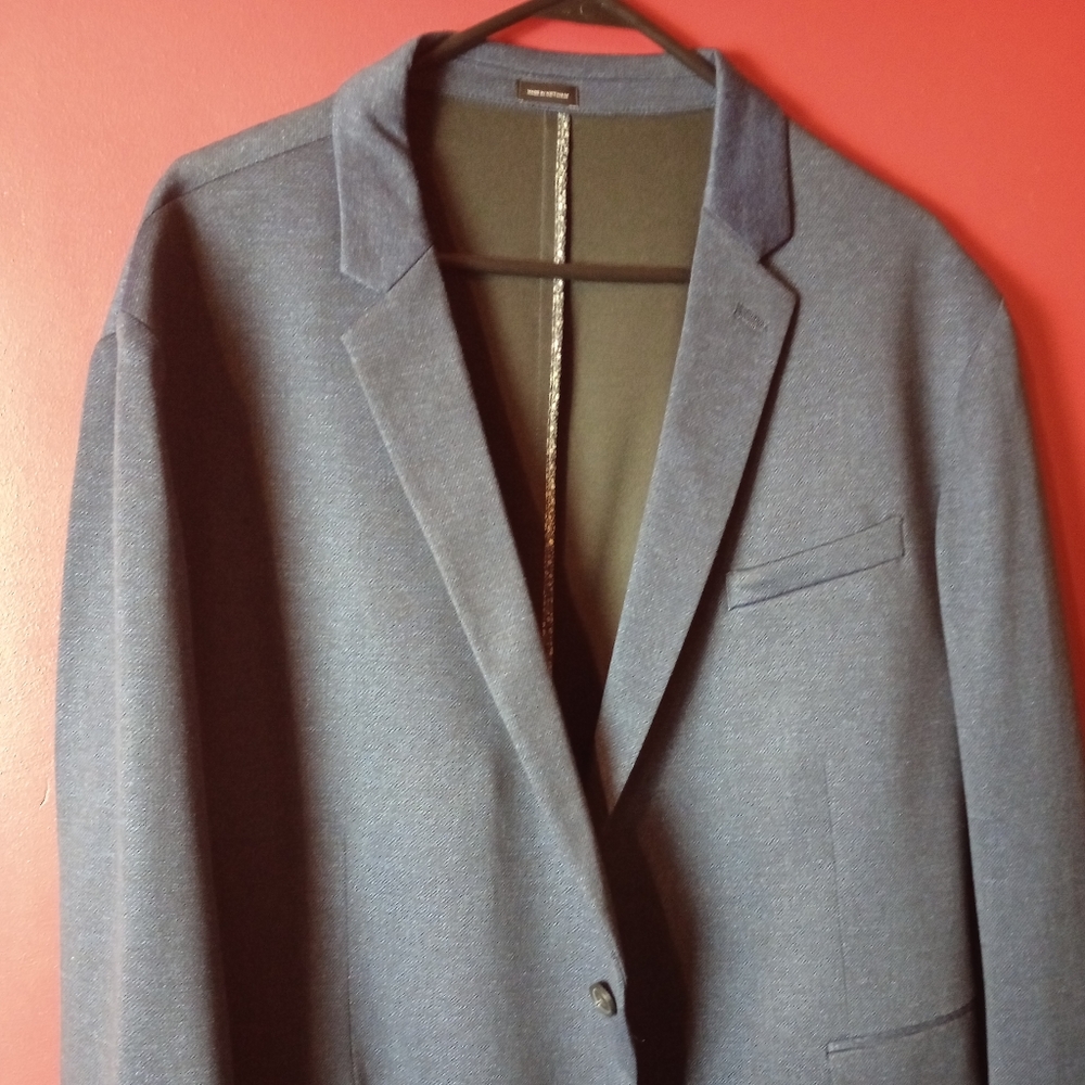 jf j.ferrar XL, Men's 46/48R Slim Fit, Navy Blue Sports Coat